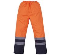 Yoko Surpantalon imperméable haute visibilité UTRW4682 Orange/Bleu marine XL