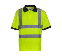 Yoko Veste de yk020/hvj210 Haute visibilité Polo à Manches Courtes Moyen Jaune