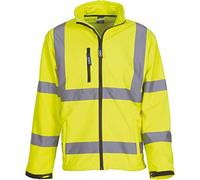Yoko Veste de yk040/hvk09 Haute visibilité en Tissu Softshell pour Homme Petit Jaune