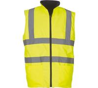 Yoko Veste de yk041/hv008 F Haute visibilité en Polaire réversible Gilet sans Manches pour Homme XL Jaune