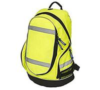 Yoko YK8001 London Sac à dos haute visibilité 100 % polyester Conforme à la norme ISO20471 Jaune