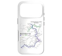 Yokohama City Japan Train Line Railway - Carte de l'itinéraire Souvenir Coque pour iPhone 17 Pro