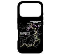 Yokohama City Japan Train Line Railway - Carte de l'itinéraire Souvenir Coque pour iPhone 17 Pro