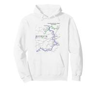 Yokohama City Japan Train Line Railway - Carte de l'itinéraire Souvenir Sweat à Capuche