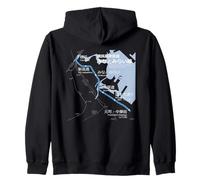 Yokohama Minatomirai Japan Railway - Carte de l'itinéraire Souvenir Sweat à Capuche