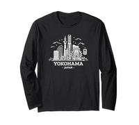 Yokohama Skyline Anime Manga Kanji Japon Otaku Souvenir Manche Longue