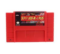 Yokomu Super Bricolage RéTro 800 en 1 plus Cartouche de pour Carte de Console de 16 Bits USA, Rouge