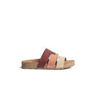 Yokono Sandale Plate Multicolore JERBA-116 | Chaussures Printemps-été Femme | Cuir de Vachette Nubuck | 3 cm