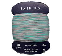 Yokota Daruma Sashiko Fil simple et panaché (sons de pluie, carte fine de 40 m)