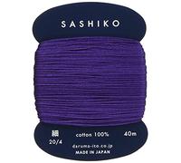 Yokota Sashiko Fil à effiler 40 m Couleur 223 - Violet - Broderie japonaise