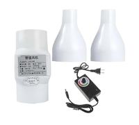 Yokqexz Ventilateur De Conduit Compact De 2 Pouces avec Régulateur De Vitesse, Double Tension 6 W, 50 Mm À 50 Mm for Kit De Ventilation De Vide Sanitaire(50 mm to 20 mm,Speed Governor)