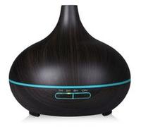 YOKULI - Humidificateur/Diffuseur Huiles Essentielles 300ml LED - Marron G