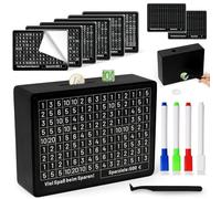 Yokuni Tirelire Japonaise en Bois - Magique et Réutilisable, Pas Besoin de Montage, Avec Marqueur - Money Box 500€ 1,000€ 2,000€ 3,000€ 5,000€ 10,000€