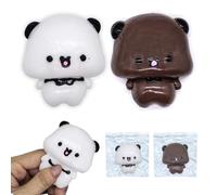 YOKUSHI Bubu and Dudu Taba Lot de 2 jouets sensoriels en forme d'animal mignon Kawaii