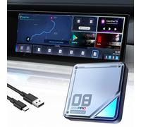 YolanAuto PRO Carplay Ai Box pour BMW Android 13, 8 + 128 Go, boîte vidéo multimédia 8 cœurs, prend en charge Android Auto OTA Mise à jour SIM et TF, Netflix en ligne, YouTube, Disney+, Hulu, TikTok