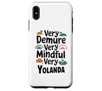 YOLANDA Personalized Very Demure Very Mindful YOLANDA Name Coque pour iPhone XS Max