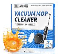 YoLandBuild Lot de 120 tablettes de nettoyage pour aspirateur - Dissolution rapide, élimination des odeurs et sans danger pour les animaux de compagnie | Compatible avec Tineco Floor One, Roborock