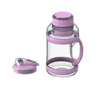 YOLEANSON Grande bouteille d'eau électrique rechargeable par USB pour milkshakes et smoothies, voyage, sport, plats à emporter, amateurs de gym (rose1)