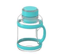 YOLEANSON Grande bouteille d'eau électrique rechargeable par USB pour milkshakes et smoothies, voyage, sport, plats à emporter, amateurs de gym (bleu clair)