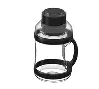 YOLEANSON Grande bouteille d'eau électrique rechargeable par USB pour milkshakes et smoothies, voyage, sport, plats à emporter, amateurs de gym (noir) 2