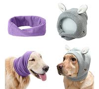 Yolent Lot de 2 Cache-Oreilles silencieuses pour Chiens, Anti-anxiété, aboiement, Protection Contre Le Bruit, Protection Contre Les Feux d'artifice, Anti-anxiété, pour Chiens de Taille Moyenne à