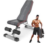YOLEO Banc de Musculation Pliable, Banc Musculation Complet Inclinable Réglable, Banc de Fitness, Multifonction 7 in 1 Entrainement Complet du Corps Fitness (Kilogrammes, 300)