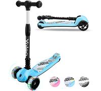 YOLEO Trottinette Enfants Pliable, Trottinette 3 Roues avec LED Roues Plateau Antidérapant, Trotinette réglable en Hauteur