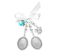Yolev 1 Pack Bouquet De Mariage Charme Bouquet de Mariée Photo Wedding Bouquet Charm Mémoire de Mariée Arc Perle Charme Fiançailles Décoration de Fête de Mariage