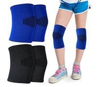 Yolev 2 Paires Genouillères pour Enfants Heavy Duty Joint Knee Support Compression Leg Sleeves Confortable Respirant Genouillères pour Filles Garçons Basketball Volleyball Sports