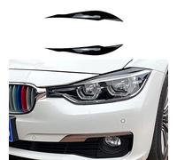 YOLIAN Sourcil de Phare de Voiture pour BMW 3 Series F30 F31 2012-2018,Autocollants de Garniture de Couverture de Sourcils,Paupière D'autocollant,Remodelage de Véhicule Automatique,B-Glossy Black