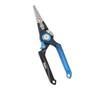 YolieraArt 1065 Pince de pêche en alliage d'aluminium, coupeur de ligne tressé autobloquant, outil de retrait de leurres de poisson, coupe 8 brins de ligne de carbone PE nylon avec corde et gaine