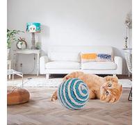 YolieraArt Balle en sisal de 5 cm pour chat, jouet interactif à mâcher avec son, balle féline texturée pour exercice des griffes, jouet pour chaton d'intérieur