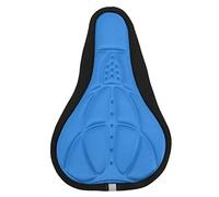 YolieraArt Bike Seat Cover, Sponge Soft Breathable Cushion with Concave Convex Design, Easy Installation, Suitable for Mountain Road Indoor Fitness Bikes Fixed Gear (Blue)