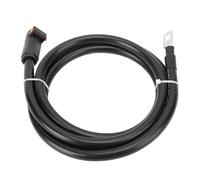YolieraArt Câble de batterie 4 AWG, fil d'alimentation en silicone extra flexible avec prise droite et SC25 8 bornes, négatif externe sous tension pour voiture, bateau, moto, tracteur (2 m)