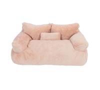 YolieraArt Canapé-lit pour animal de compagnie, lit en peluche chaude avec housse amovible, fond antidérapant, salon confortable pour animaux de compagnie de petite et moyenne taille (M)
