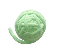 YolieraArt Cat Yarn Ball Jouet avec Cloche, Macaron Couleurs de Couleur résistance Boule de Laine pour Chatons de Chats, Jouet Teaser interactif avec Longue Queue (Macarons (Vert)