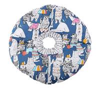 YolieraArt Collier de convalescence souple pour chat, cône élisabéthain réglable après chirurgie, anneau de protection confortable avec boucle, 2 options de couleur pour le soin des plaies (bleu)