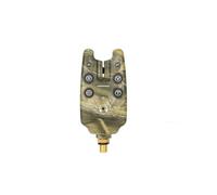 YolieraArt COONOR JY-1 Alarme de touche de pêche, alerte sonore visuelle à 2 LED, sensibilité du volume de tonalité réglable, prise jack 2,5 mm pour swinger, 3 et 8 boulons en laiton pour barre buzz