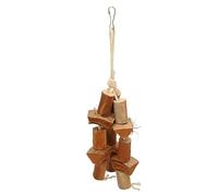 YolieraArt Corde à mâcher pour perroquet, coquille de noix de coco, jouet à mâcher pour perroquet, jouet à mâcher pour broyer le bec et les griffes, convient aux conures calopsittes perruches