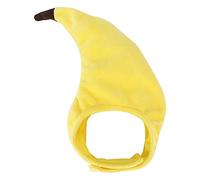 YolieraArt Costume banane pour chat, chapeau amusant réglable avec crochet et boucle, accessoire photo festif, accessoire en tissu doux, taille unique