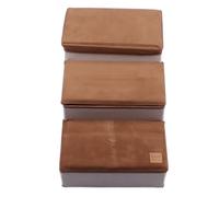 YolieraArt Escalier pliable à 3 niveaux avec tapis antidérapant amovible, grande capacité avec espace de rangement, convient pour les petits chiens et chats pour grimper sur des lits hauts sur un