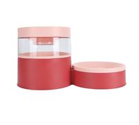 YolieraArt Gamelle double pour animal de compagnie, capacité de 1 L, protection du cou, anti-basculement, distributeur d'eau automatique, gamelle d'eau pour chat et chien, utilisation en intérieur