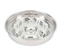 YolieraArt Gamelle en acier inoxydable 304, capacité de 2 tasses, 4 mm d'épaisseur, base en silicone antidérapante, pour animaux de compagnie, chiens et chats de petite, moyenne et grande taille