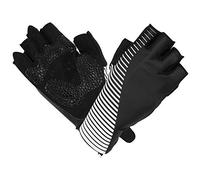 YolieraArt Gants de cyclisme, gants demi-doigts en polyuréthane, noir, élastique, anti-transpiration, design facile à enlever pour course sur route, vélo, sport, plein air, fitness, mouvement (XL)