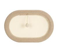 YolieraArt Grattoir pour chat, 61 x 40 x 9 cm, extra large, bol ovale en sisal avec fond antidérapant, lit d'intérieur pour chat, protège la colonne vertébrale, pour faire la sieste