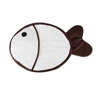 YolieraArt Griffoir en sisal en forme de poisson avec herbe à chat, tapis antidérapant pour chats, jouet de meulage de griffes, protection de meubles, matériau en chanvre durable