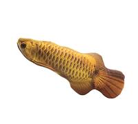 YolieraArt Jouet en peluche en forme de poisson à herbe à chat de 40,6 cm, poupée à mâcher réaliste avec menthe à chat, jouet interactif pour chat d'intérieur, rempli de menthe (20 cm)