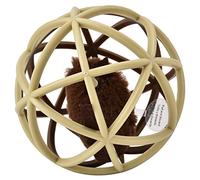 YolieraArt Jouet puzzle interactif pour chat avec peluche, balle de prison triangulaire pour gratter et jouer, faire du son, jouet de divertissement pour chat, balle à griffes en sisal