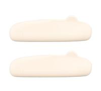 YolieraArt Lot de 2 supports de pinceaux de maquillage en silicone avec clip sécurisé, sac de rangement imperméable pour pinceaux de visage, étui portable, beige, Commun