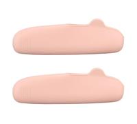 YolieraArt Lot de 2 supports de pinceaux de maquillage en silicone avec clip sécurisé, sac de rangement imperméable pour pinceaux de visage, étui portable, Rose, Commun